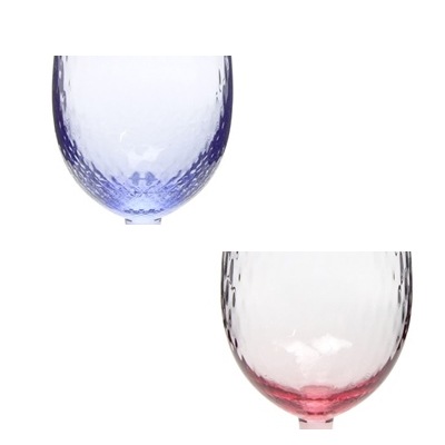 マイセン 波の戯れ ペア 白ワイングラス バイオレット/レッド  29162/AL/RO