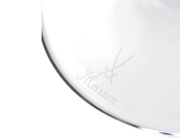 マイセングラス 波の戯れ 白ワイングラス レッド 29162/RO | マイセン