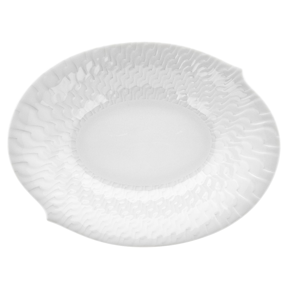 新品未使用　マイセン 波の戯れ ホワイト ペアディッシュ　3セット MEISSEN（マイセン） マイセン 波の戯れ ホワイト ペア ディッシュ