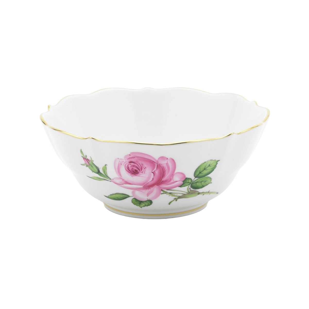 マイセン　小物入れ　ローズ マイセン 小物入れ ボックス 径約7cm 「マイセンのバラ (ピンク