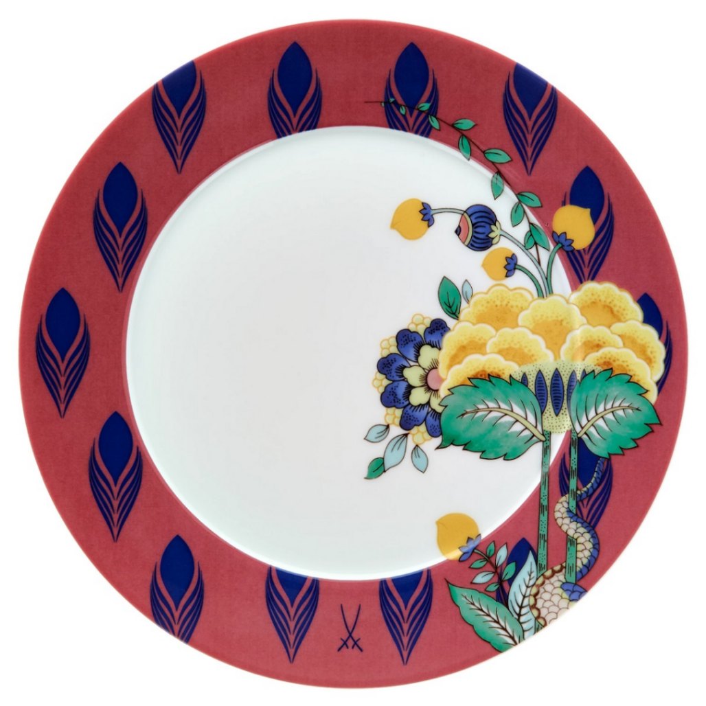 マイセン プレート 22cm コラージュ ミスティック・ガーデン 79A522