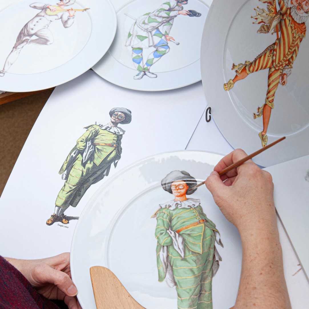 マイセン絵皿 マイセン「花文様 透かし装飾絵皿6客組」《アンティックかとう》