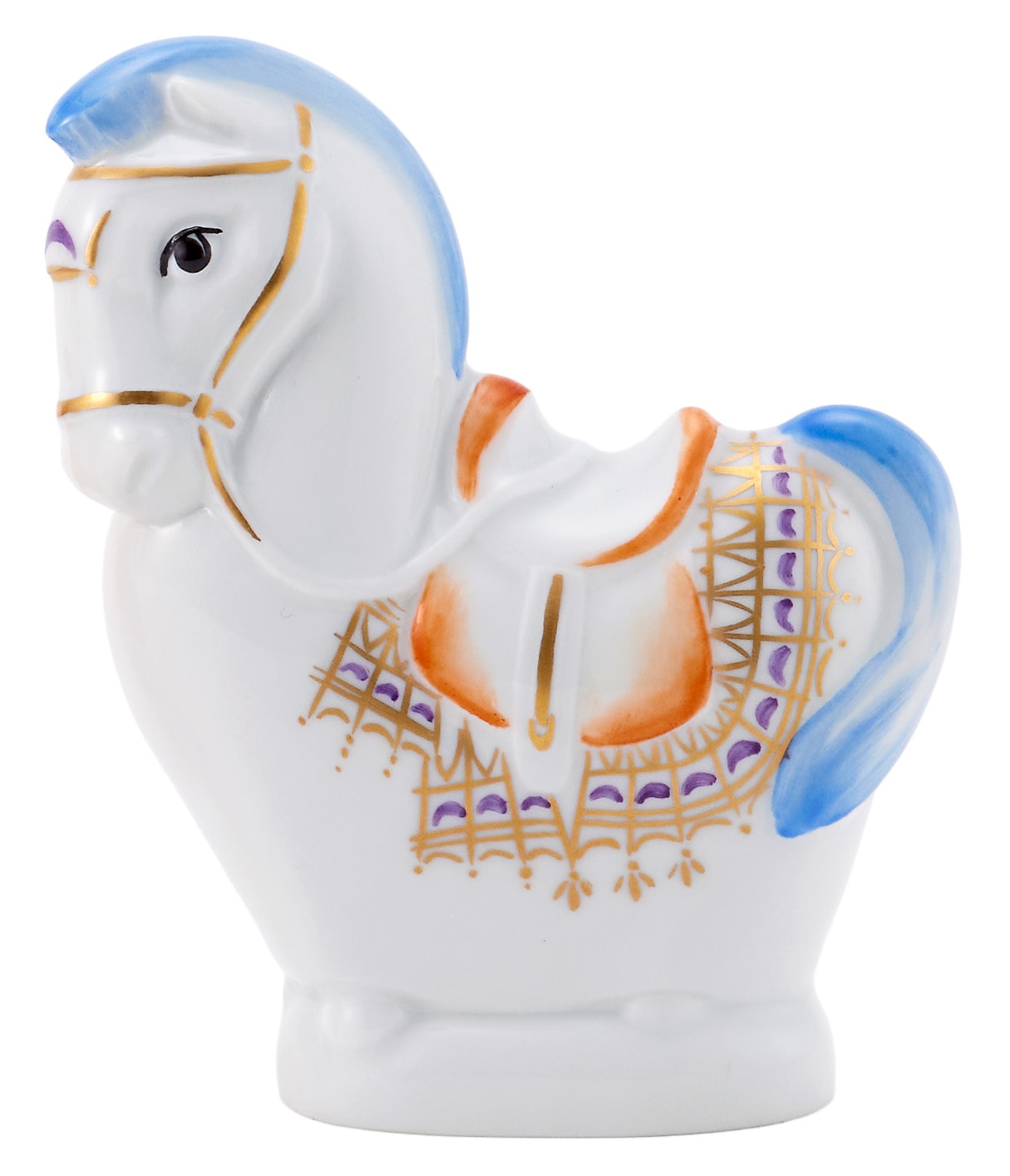 6AAM5 極美品 Meissen マイセン 干支シリーズ 午 うま 馬 マイセン ミニ干支人形 午 (ウマ/オス) 83649/900300 日本