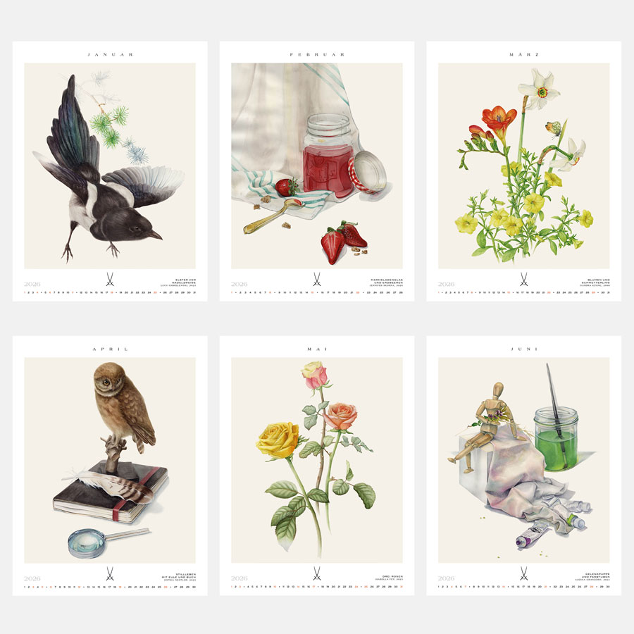 国立マイセン磁器製作所養成学校のカレンダー 2026年 CALENDER/2026