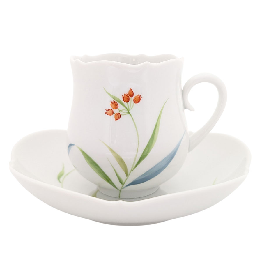 マイセン 「野の花」 コーヒーカップ＆ソーサー 612701/23582