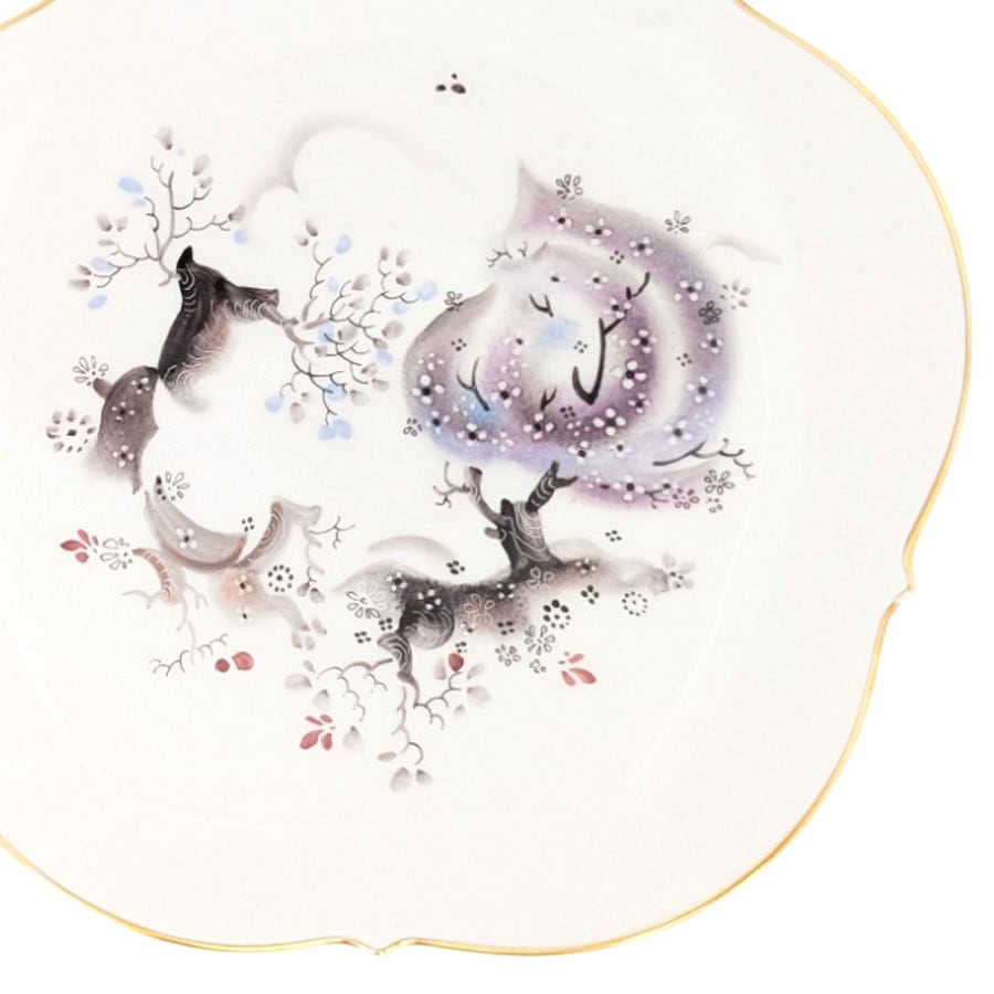 Meissen アーモンドの木　陶板画 マイセン 「アーモンドの樹」 ティーカップ＆ソーサー 700110/23633