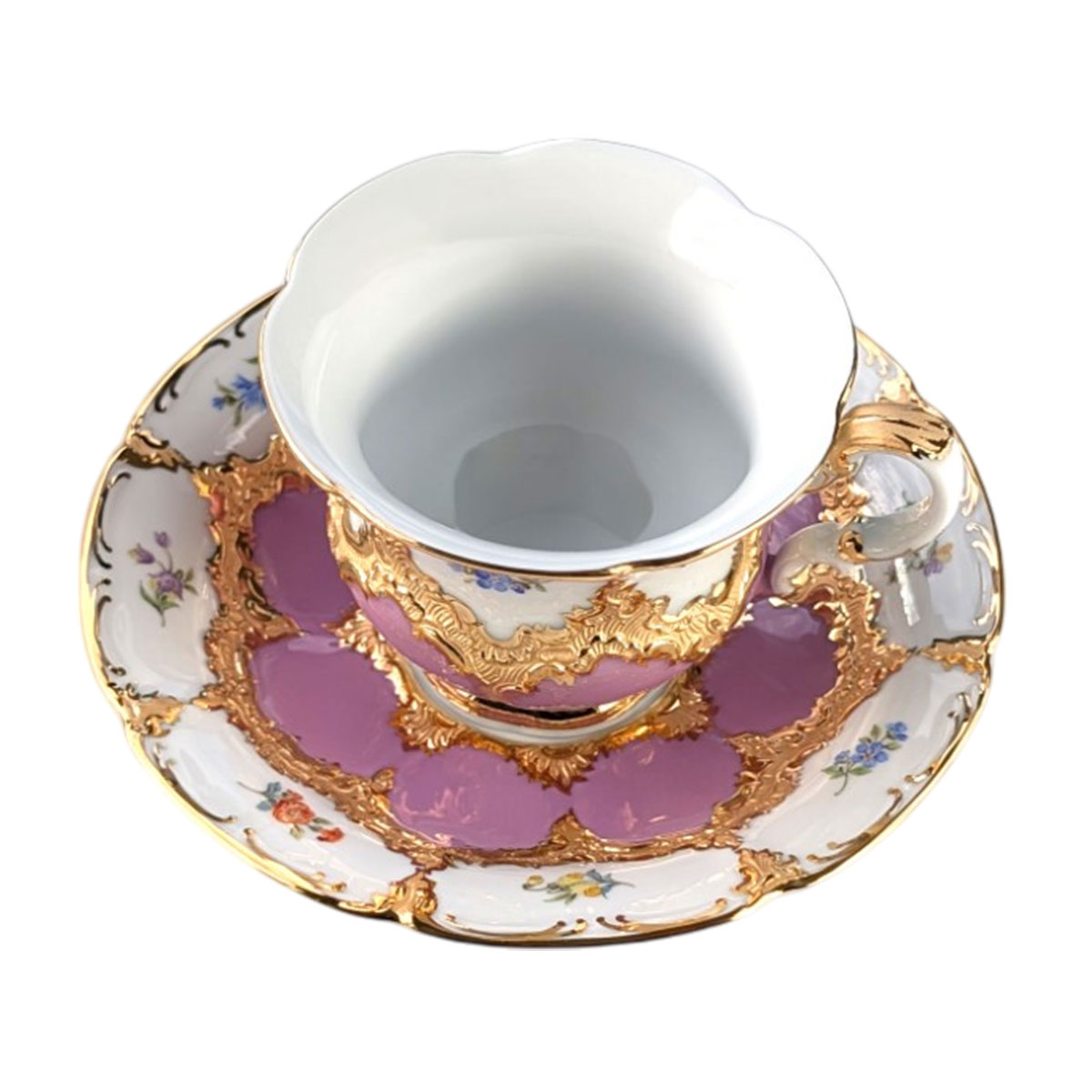 マイセン 宮廷の小花 リラ ティーカップ＆ソーサー 01D079/15582