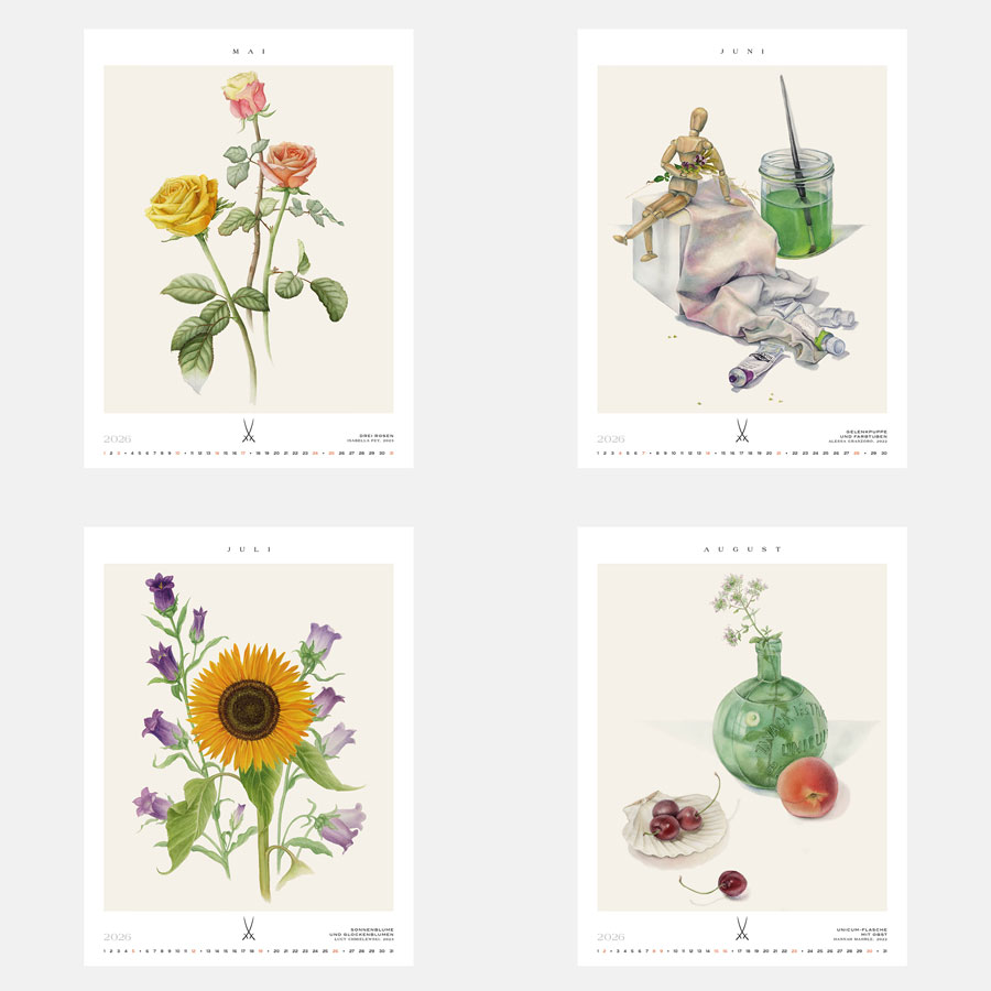 国立マイセン磁器製作所養成学校のカレンダー 2026年 CALENDER/2026