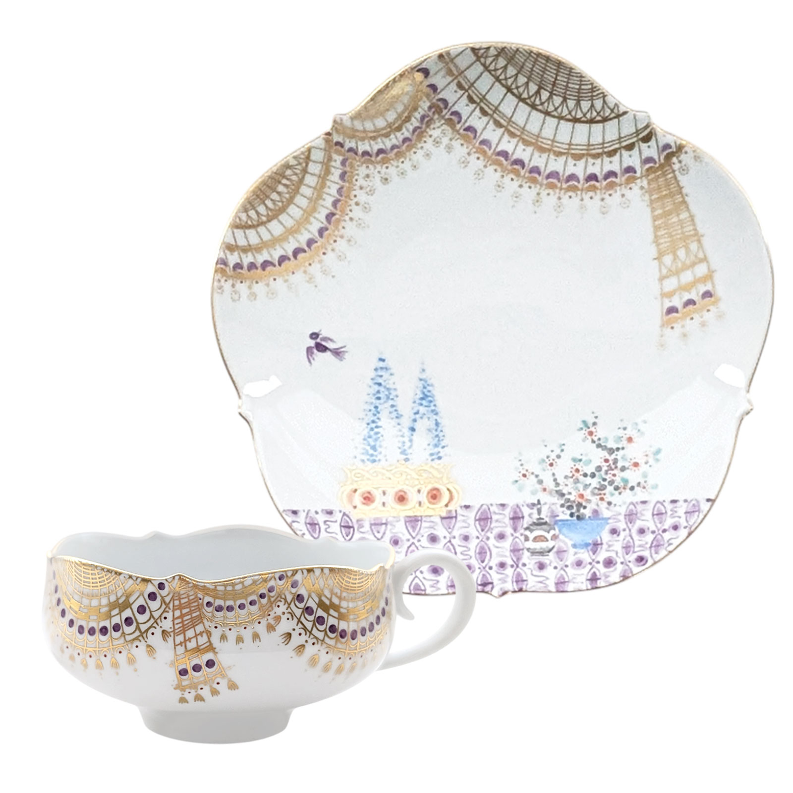 マイセン 「アラビアンナイト」 ティーカップ＆ソーサー (柄No.1～6