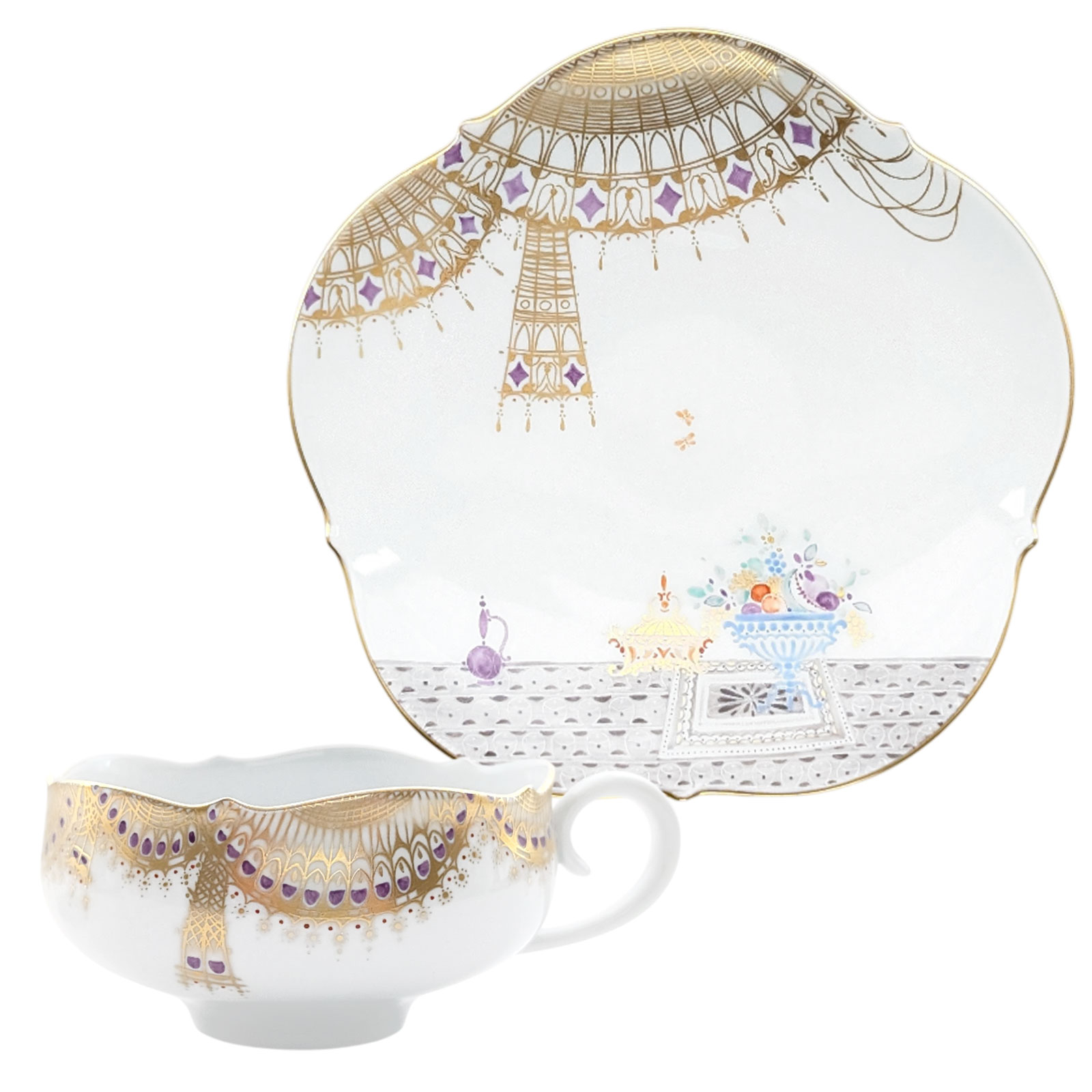 Y3268 マイセン アラビアンナイト スープカップ&プレート ten Y3268