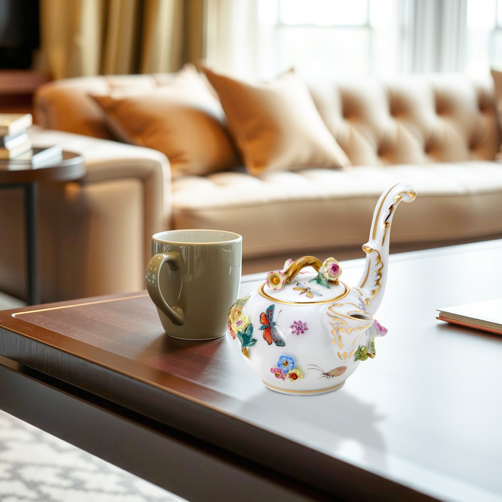 MEISSEN 花と蝶模様 八角形皿 ギフトボックス付き MEISSEN 花と蝶模様 八角形皿 ギフトボックス付き