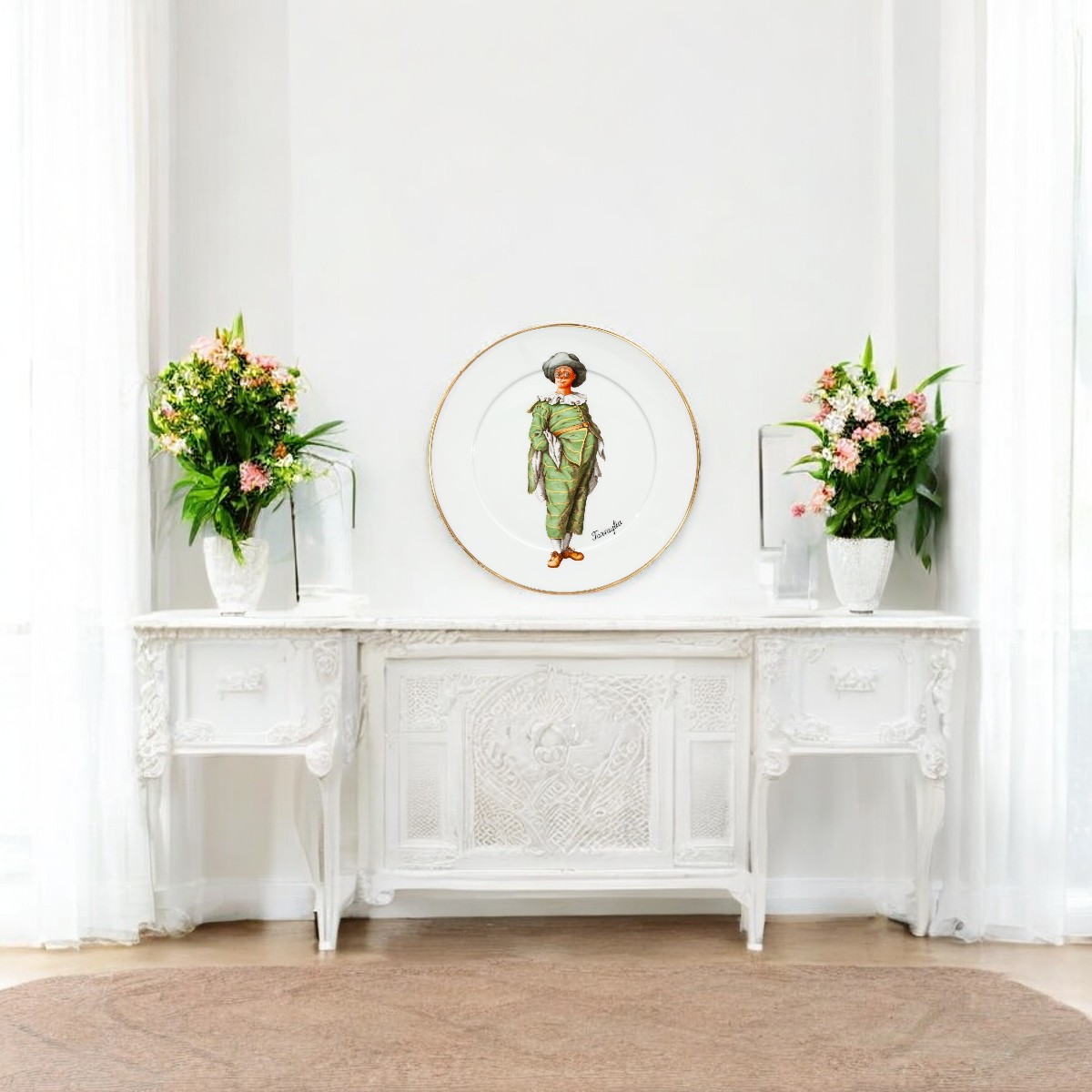 マイセン 「イタリアンコメディー タルタリア」 飾皿33cm 41M02