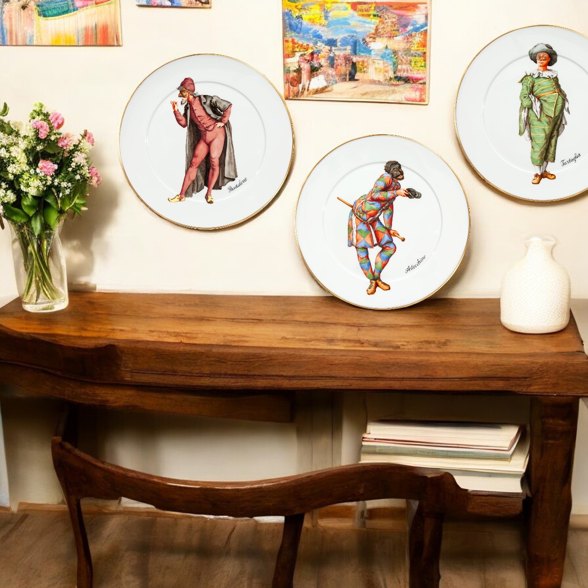 マイセン 「イタリアンコメディー パンタローネ」 飾皿33cm