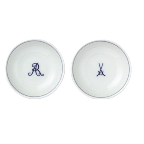 マイセン 変遷剣マーク ペア小皿 53600/77A052/053/2P | 剣