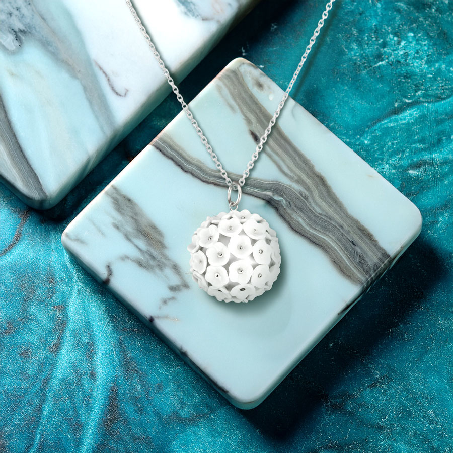 マイセン スノーボール ペンダント(プラチナ) 55M07/90A319