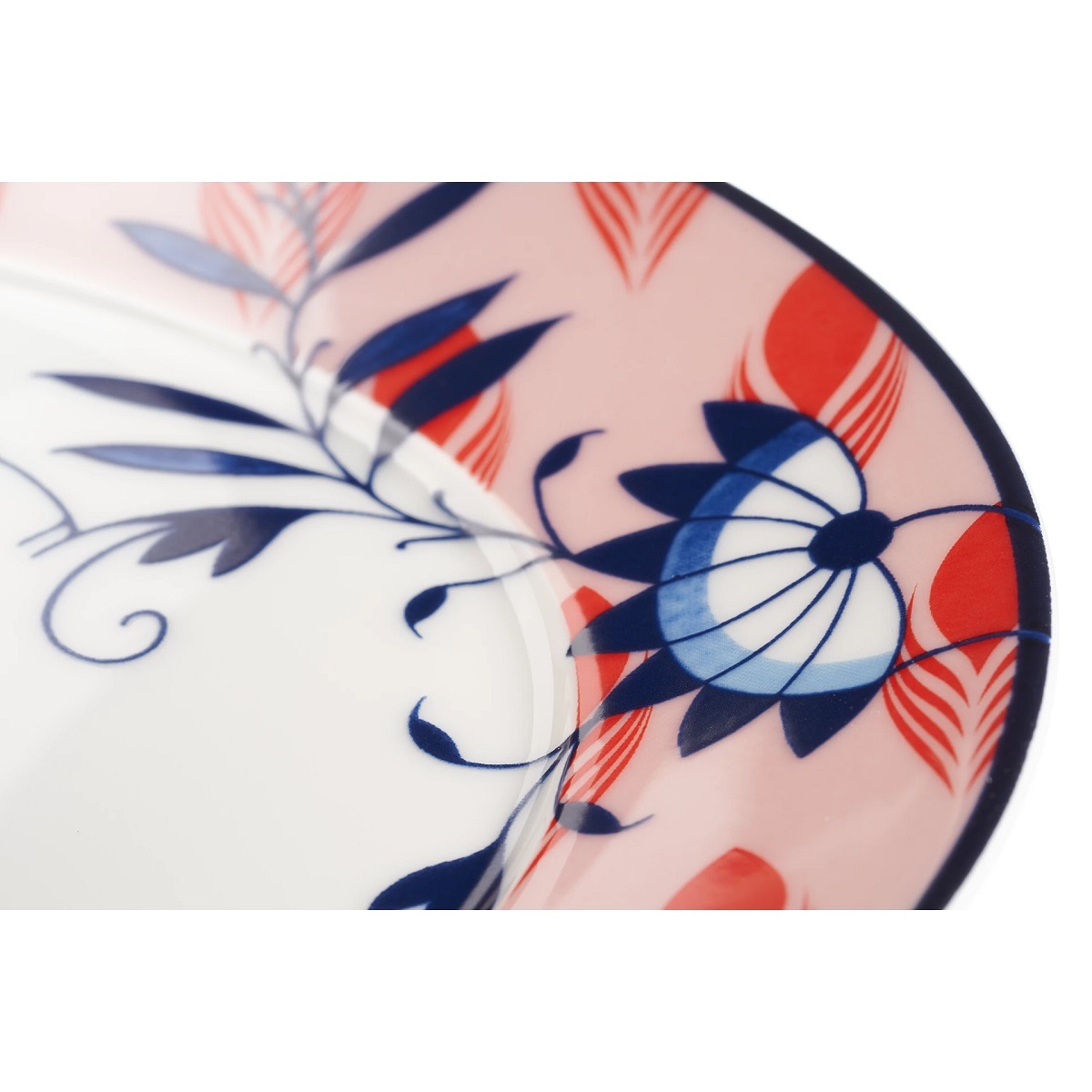 マイセン オーバルプラター36cm コラージュ ブルーミー・フェザーズ