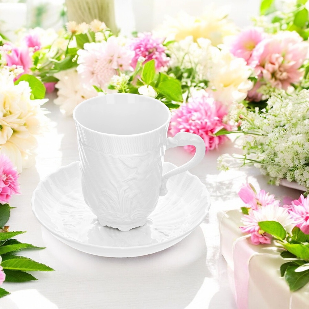 マイセン スワンホワイト コーヒーカップ＆ソーサー 000000/05585