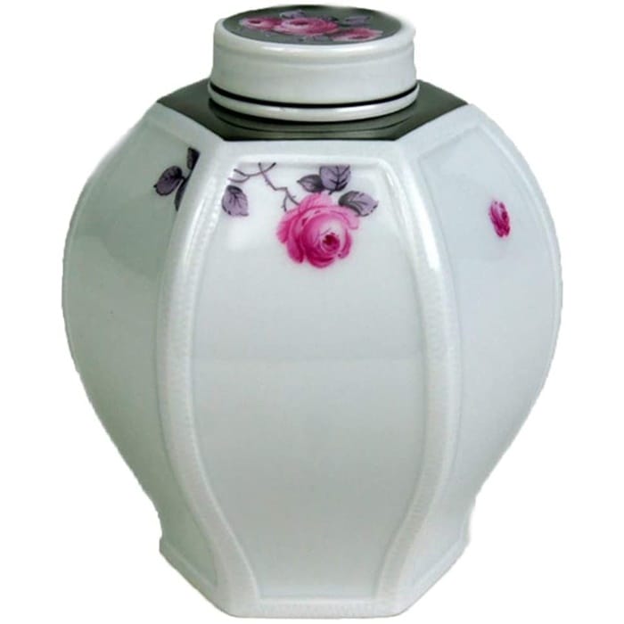 マイセン プラチナローズ ティーキャディー 52836/018795 | フラワー