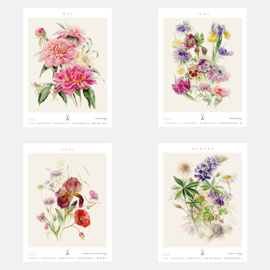 国立マイセン磁器製作所養成学校のカレンダー 2025年 CALENDER/2025