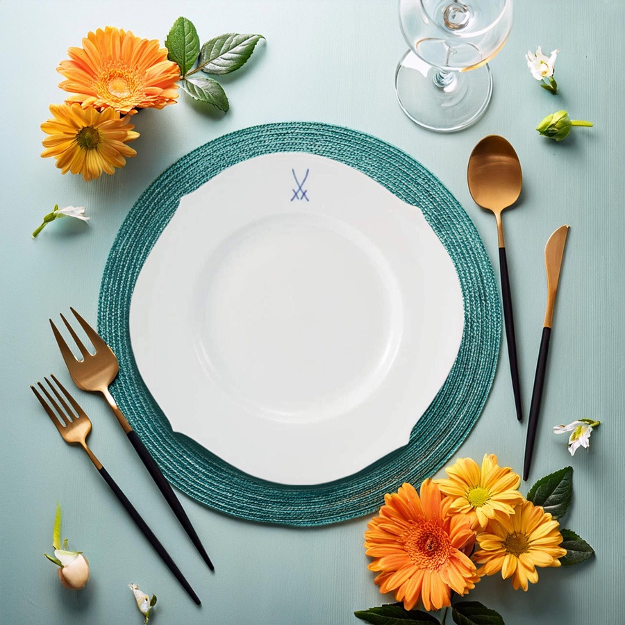 【新品箱付き！】マイセン(Meissen)プレート 新品未使用】マイセンMEISSEN 1710 記念プレート 双剣マーク 箱付き