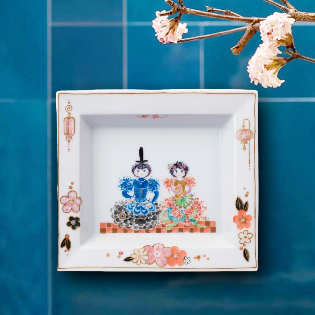 マイセン 「卓上の果物」H・ブレチュナイダー 陶板画 14.5センチ