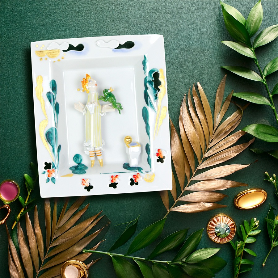 マイセン メルヘンプラーク(壁掛け) 「カエルの王様」 83M11/900395