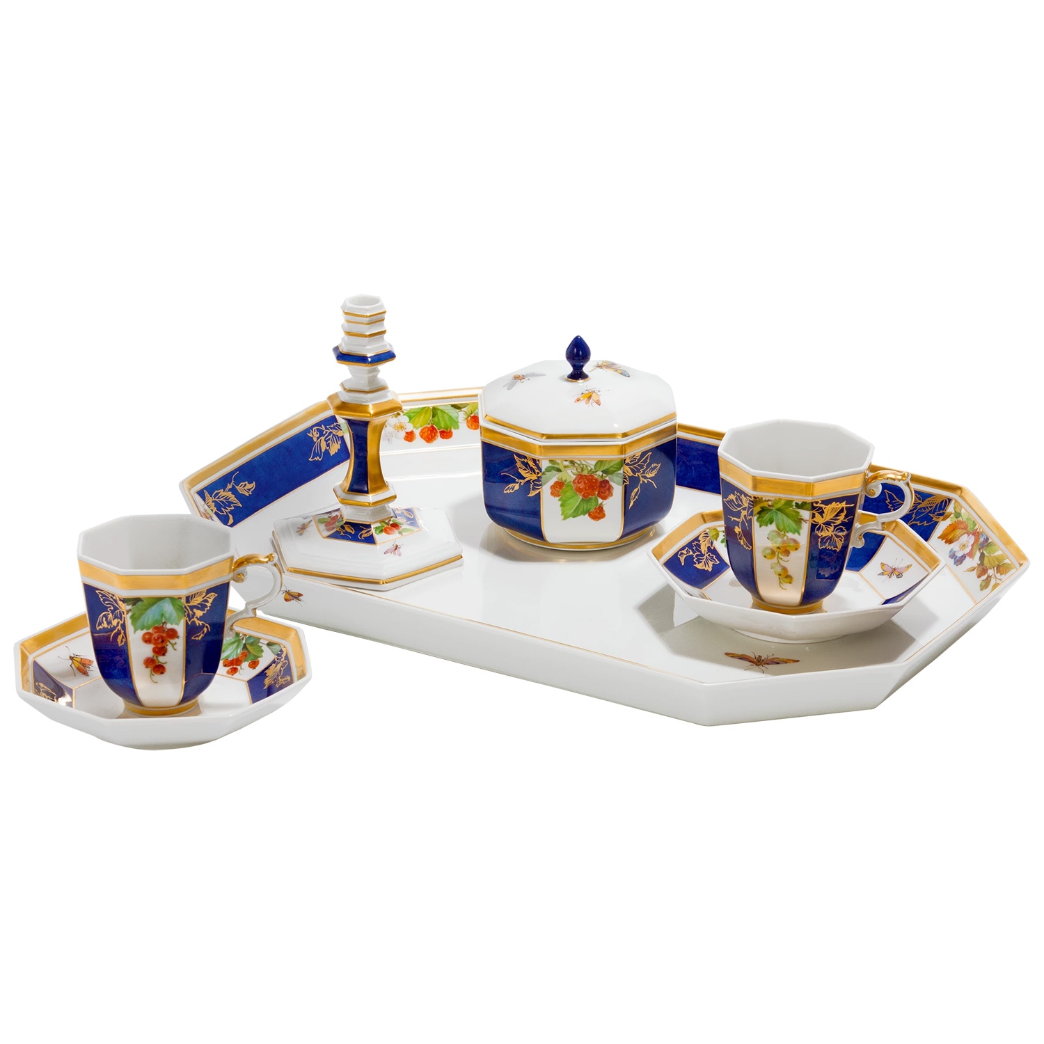 マイセン デジュネ「様式的に描かれたベリーの実」 248484/C5328