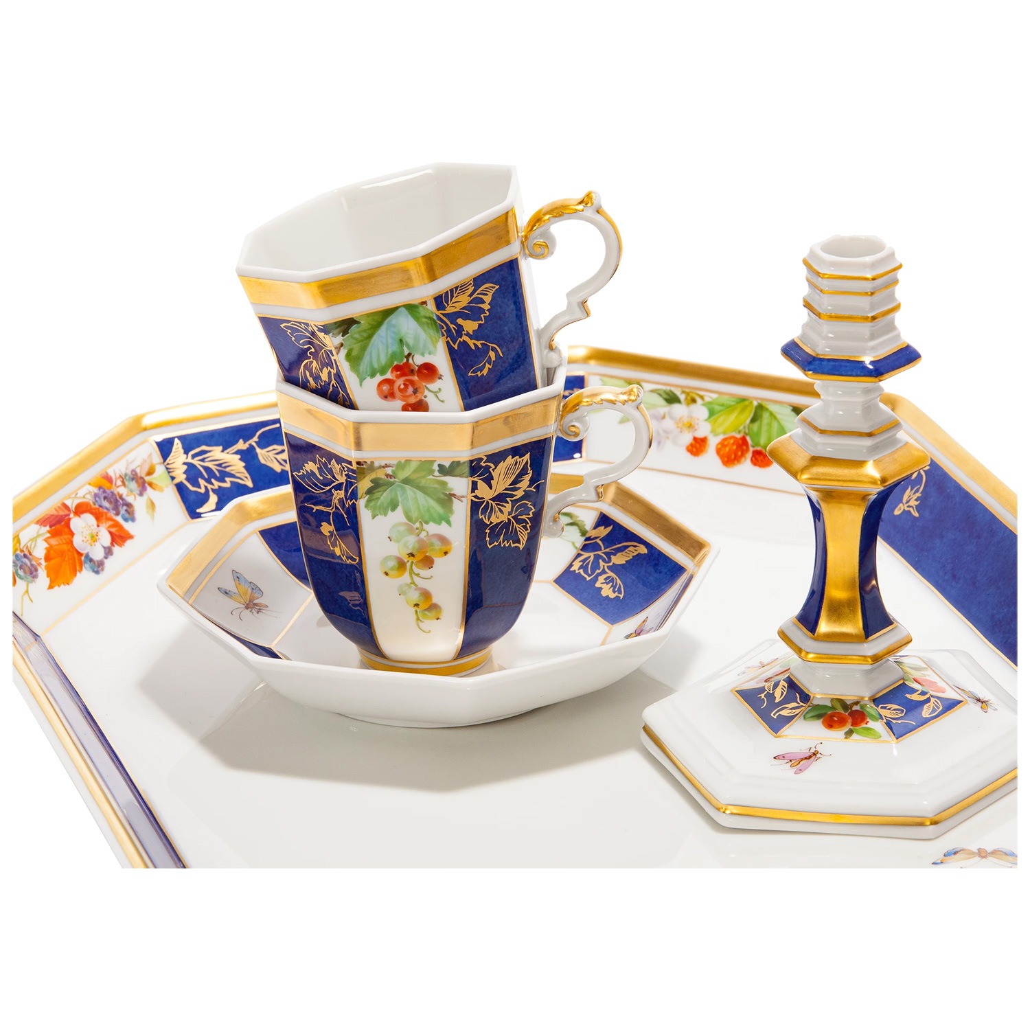 マイセン デジュネ「様式的に描かれたベリーの実」 248484/C5328