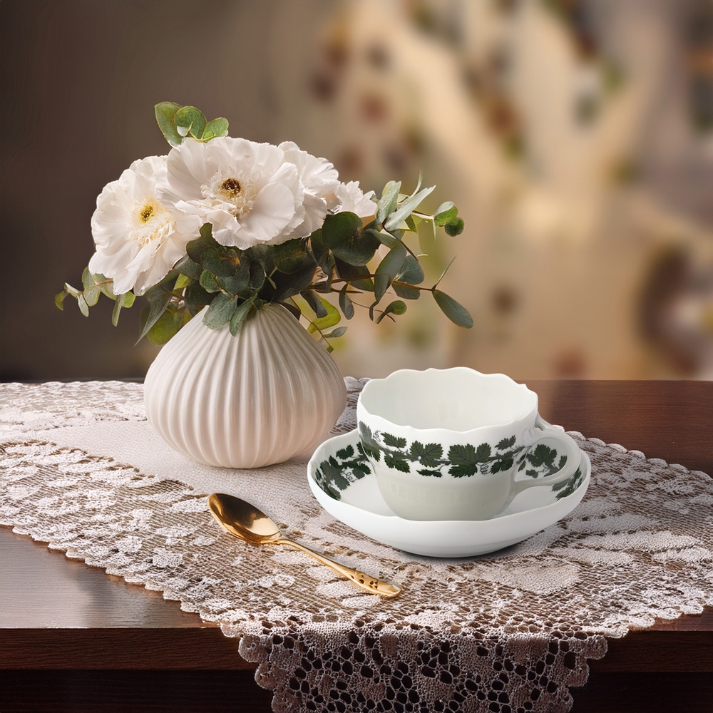 マイセン ワインリーブ ティー/コーヒー兼用カップ＆ソーサー 841501