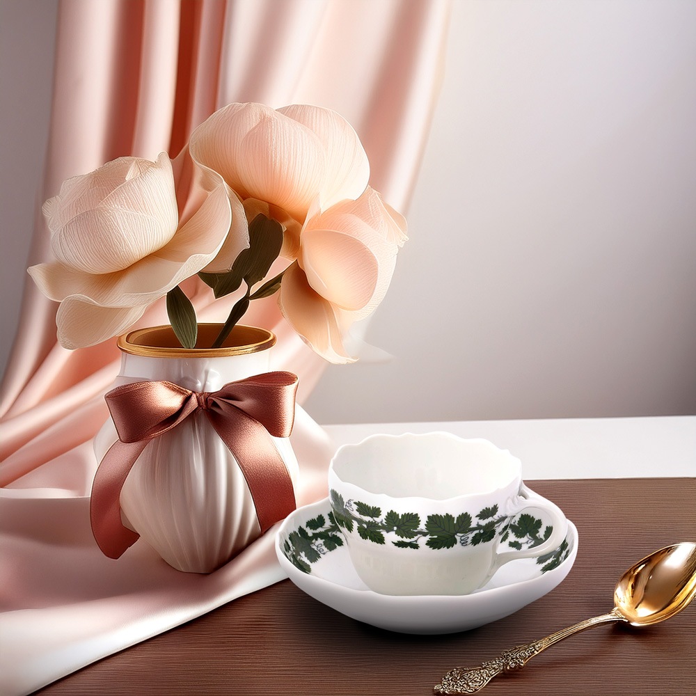 マイセン MEISSEN ワインリーフ ヴァインリーフ ソースボート 1級品 841501：ヴァイン（バイン）リーフ | 洋食器のSohbiネットショップ【公式】