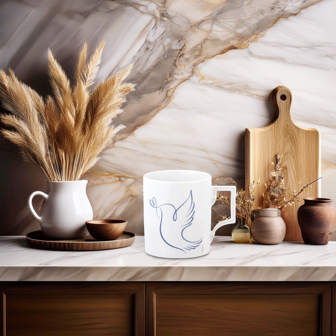 マイセン ピース（鳩）ブルー マグ 55810/79A876 | マグ・タンブラー