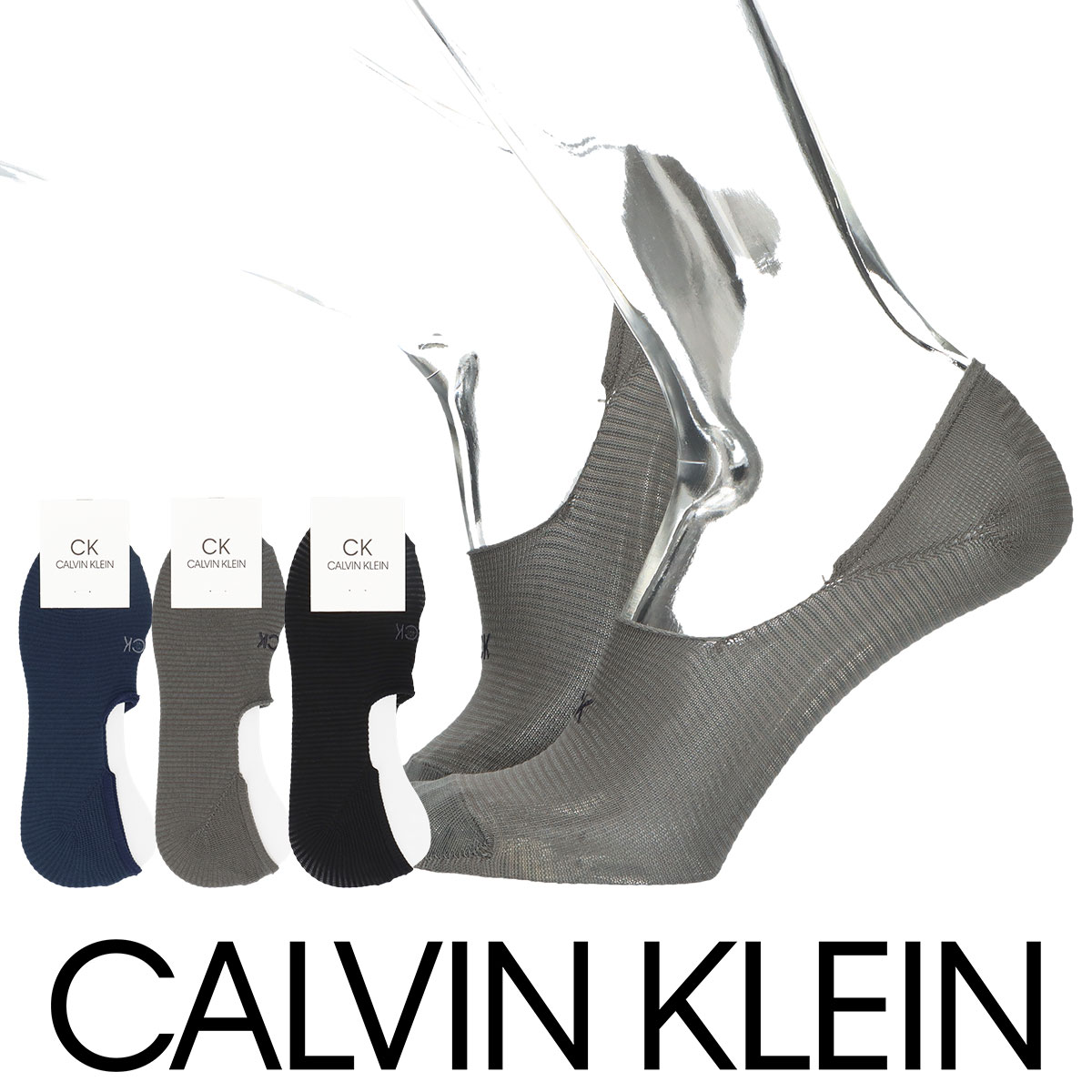 Calvin Klein Mens Calvin Klein カルバンクライン 日本製 ヒールフィットグリップ Ck包帯 フットカバー カバーソックス メンズ カジュアル 靴下 男性 紳士 プレゼント ギフト バレンタイン ゆうパケット 4点まで 靴下 ソックス通販のナイガイ公式
