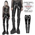 glareshop グレアショップ「XS-4XL」PX406-WA■ゴスロリ パンク PUレザーロングパンツ フェックレザーパンツ レギパン 黒 レディース | ゴスロリ ゴシック パンク ロック フ