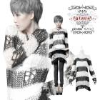 glareshop 쥢åסFTX191-W å ѥ ᡼ù ܡ Ĺµ  ˥å  ǥ | 奢 V ⡼ɷ ץ ơ   [PUNK RAVE] Long Sleeves Breezy Outfit Gothic Sweater