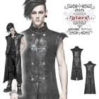 glareshop 쥢åסM.S-M.5XLKX287-Bѥ ʥݥ쥪 ٥ 󥰾  ֥å  |  å ѥ å եå ѥ 奢 V ⡼ɷ ץ ơ   [PUNK RAVE] Punk Armor Long Vest