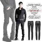 glareshop ���쥢����åס�M.S-M.4XL��PX066-man-B���ѥ� �ʥݥ쥪�� �ǥ˥� �ߥ꥿�꡼�ѥ�� ���󥰥ѥ�� �� ��� | �������奢��� V�� �⡼�ɷ�  [PUNK RAVE] Gothic Rivet Side Decorated Jeans