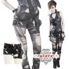 glareshop 쥢åסXS-4XLPX092-B ѥ ᡼ù ݥåȥѥåդ 硼 ѥ  ǥ | ѥ 奢 V ơ   [PUNK RAVE] Punk Distressed Denim Shorts with Side Pocket