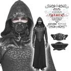 glareshop グレアショップ「M.F」Za008-B■ゴスロリ パンク ミリタリー 異素材 フェックレザー サイバーパンク マスク 黒 メンズ | ゴスロリ ゴシック パンク ロック ファッショ