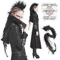 glareshop グレアショップ「F」ZH050-B■ゴスロリ パンクヘアスタイル ヘアアクセサリー モヒカン髪型アレンジ 黒 レディース | ゴスロリ ゴシック パンク ロック  ヴィジュアル系 