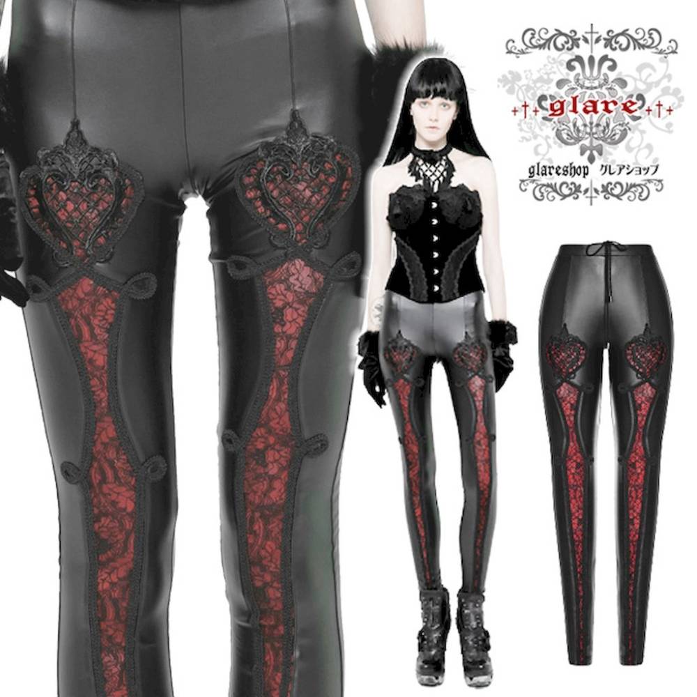 glareshop ���쥢����åס�XS-4XL��PX345-R�������å� ���쥬��� �ǲİ��� �ϡ��Ȳ����졼�� �쥮�ѥ� ���ӥѥ�ġ������� ��ǥ����� | ����� �������奢��� V�� �⡼�ɷ� �����ץ� ���ơ��� ���� �� [PUNK RAVE] Gothic LOVE-Hart Leggings legin bread