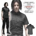 glareshop ���쥢����åס�M.S-M.5XL��TX810-B���������� �ѥ� �����奢�� Ⱦµ ����� �� ��� | ��������ѥ� �������奢��� V�� �⡼�ɷ� �����ץ� ���ơ��� ���� �� [PUNK RAVE] Punk Metal Short Sleeve Shirt