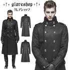 glareshop 쥢åסM.S-M.5XLJX576-Bߥ꥿꡼  󥰾  åѥ ΢ 󥦥ޡդ  ֥å  | ѥ 奢 V ⡼ɷ ơ   [PUNK RAVE] Military Style Medium Length Jacket