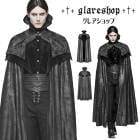 glareshop 쥢åסM.S-M.5XLJX582-B  󥰾 å Ω 㥬 Ǻ ޥ  ֥å  |  å եå奢 V ⡼ɷ ץ ơ   [PUNK RAVE] Noble Gothic Cloak