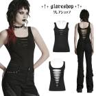 glareshop 쥢åסM/2XLKX077-Bѥ ǲİ ꤢ 󥯥ȥå  ֥å ǥ | å V ɷ ¤ߥ  Ź եå ϥ⡼ɷ  [PUNK RAVE] Gothic Punk Tank topwith Broken-hole