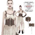 glareshop 쥢åסS/L/2XLKX169-Cѥ  ֥󥺲ù 졼å Сѥ 륻åȥ٥ ֥饦 ǥ | ѥ 奢 V ץ ơ   [PUNK RAVE] Buckle Loops Steampunk Girdle