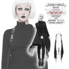 glareshop 쥢åסFKX219-Bѥ ٥ ߥɥ  ¤ߤ襤 ǲİ ˥塼쥤䡼   ֥å ǥ | ѥ å եå 奢 V ץ ơ   [PUNK RAVE] Punk All-Match Knitted Vest