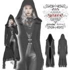 glareshop グレアショップ「S/L/2XL」JX556-HB■ゴスロリ カーディガン ロング丈 魔女 ウール テールカット ステッチレース長袖 黒 ブラック レディース | ファッション ヴィ