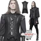 glareshop ���쥢����åס�M.S-M.5XL��KX380-B�������å� ������ �٥��� �ߥɥ�� ����å� �� �֥�å� ��� | �������� �����å� �ե��å���� �������奢��� V�� �⡼�ɷ� �����ץ� ���ơ��� ���� �� [PUNK RAVE] Punk Hanfu Medium-length waistcoat