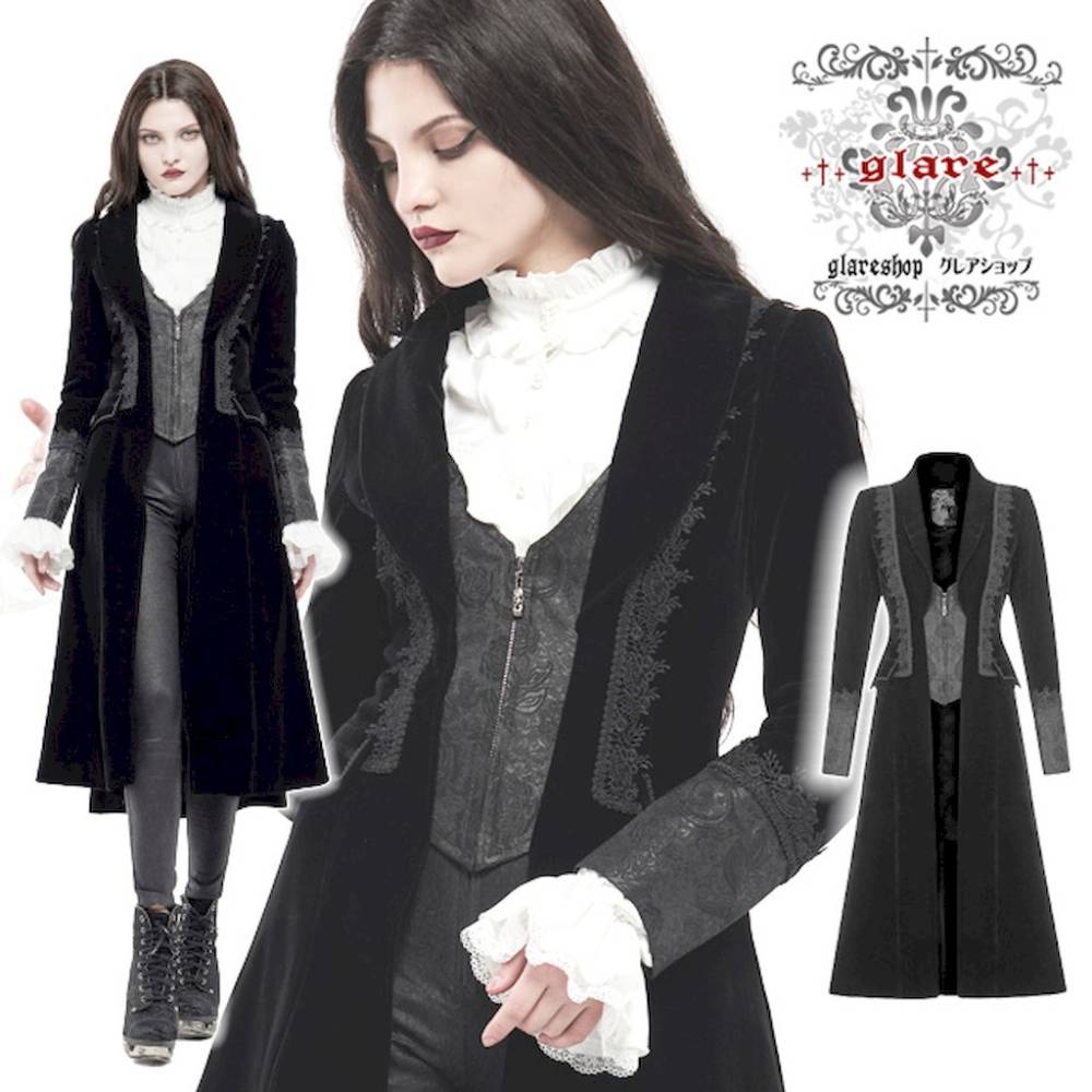 glareshop 쥢åסXS-4XLJX694-Bå  ե졼 饷å٥٥å  ֥å ǥ |  å 奢 V ⡼ɷ ץ ơ   [PUNK RAVE] Noble Gothic Vampire Coat