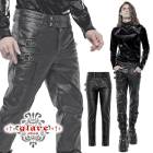 glareshop グレアショップ「M.S-M.5XL」PX478-B■パンク スカルボタン フェックレザーパンツ サイバーパンク ロングパンツ 黒 メンズ | ゴスロリ ゴシック パンク ロック フ